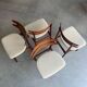 Chaises de salle à manger danoises vintage en teck