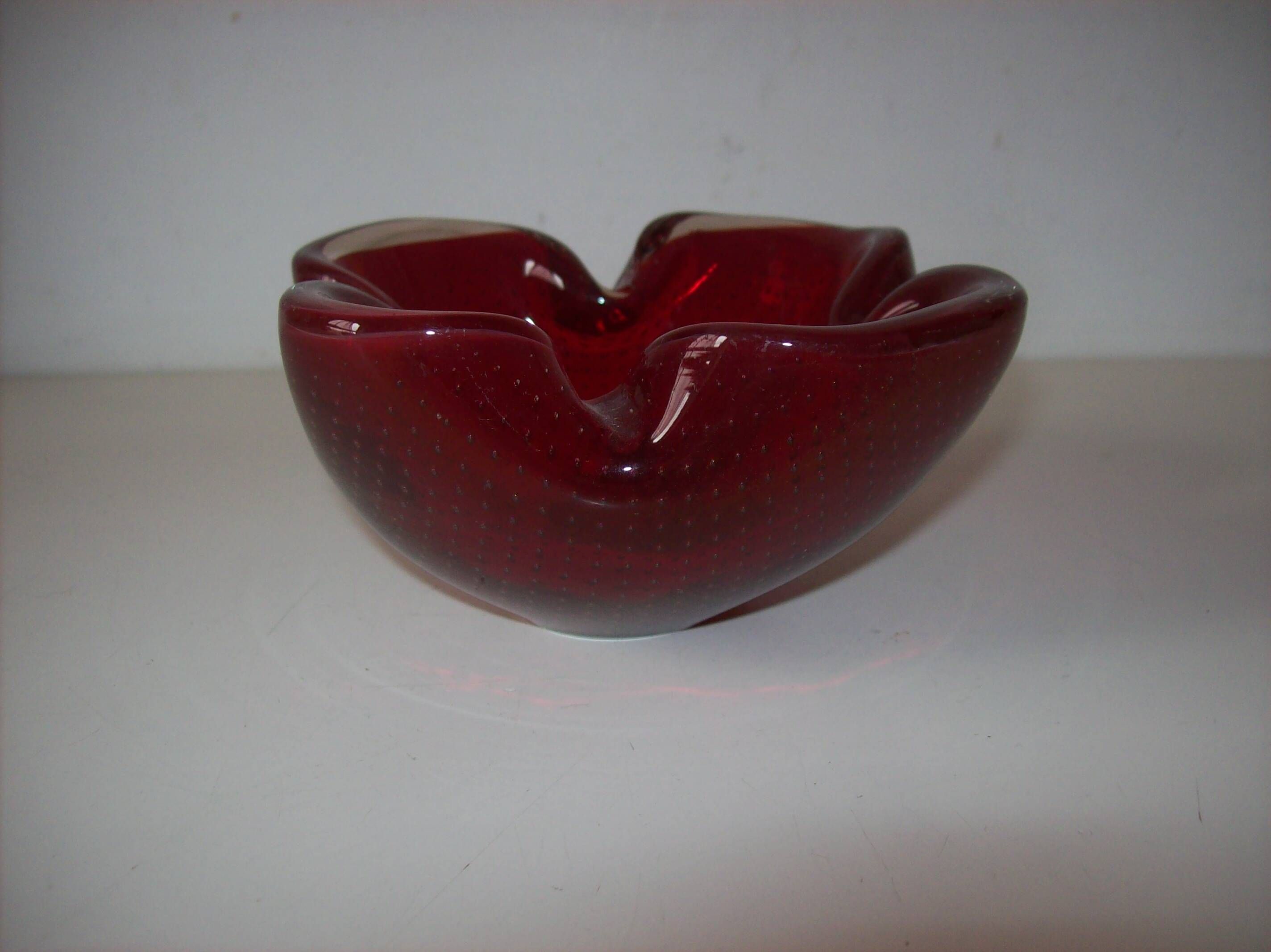 Murano glass bowl by Flavio Poli for Seguso