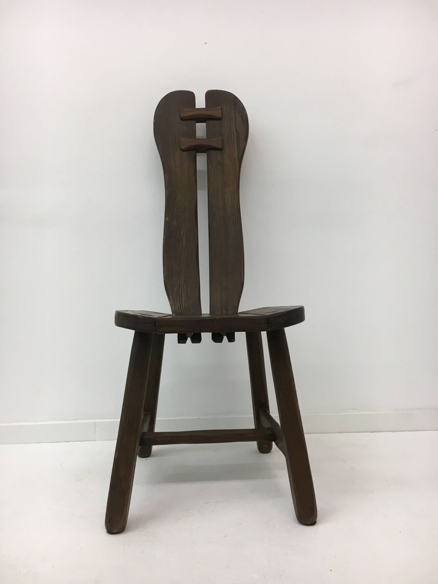 Set of 4 Belgian Brutalist Dining Chairs from De Puydt, 1970’s