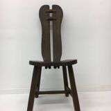 Set of 4 Belgian Brutalist Dining Chairs from De Puydt, 1970’s