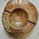Genuine Alabaster Brutalisre Alabaster Ashtray