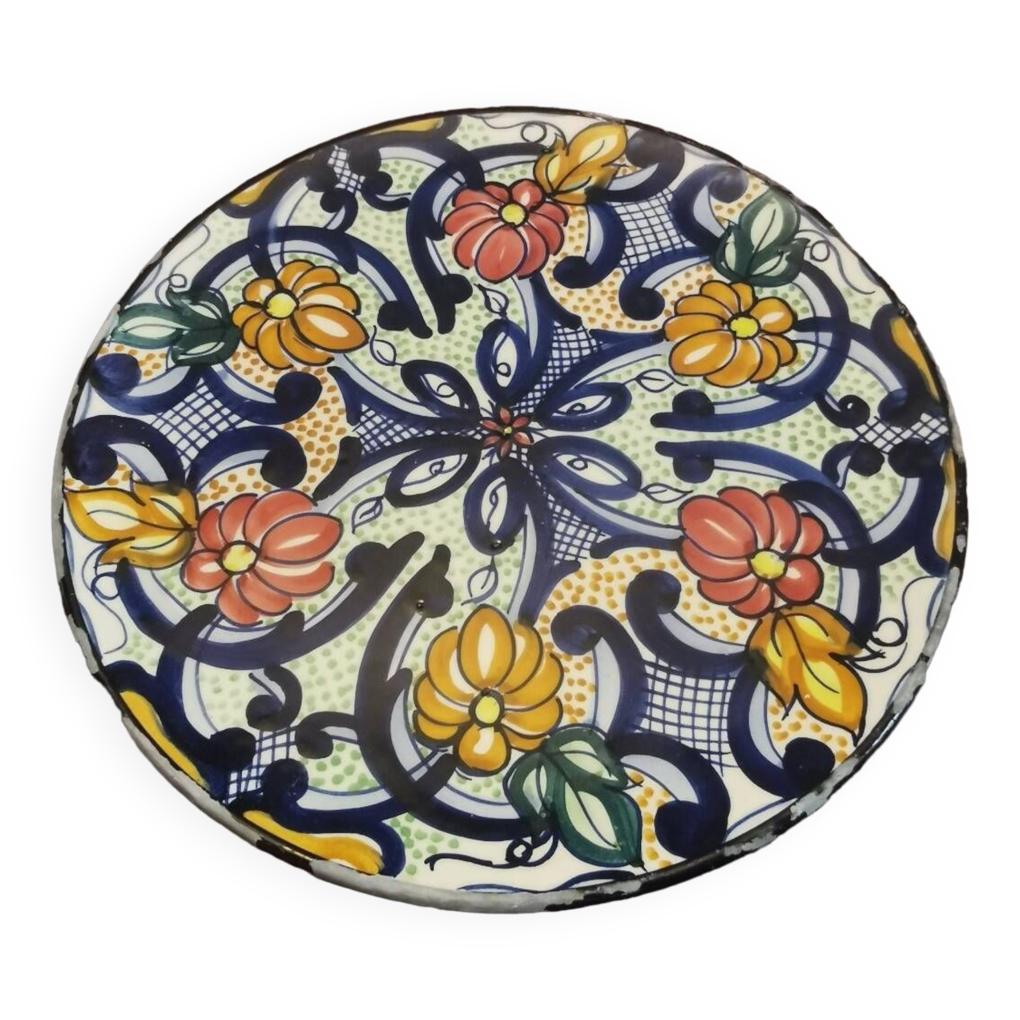 Decorative ceramic plate