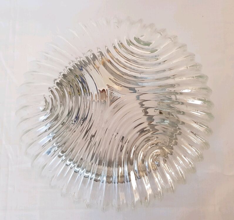 Glass ceiling lamp 60s