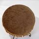 Coiffeuse vanity vintage en laiton avec tabouret