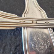 Master Goldsmith : Alfénide, Christofle, Paris - Series of 8 table forks - Chinon model
