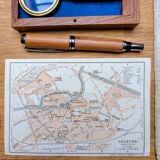 Kortrijk, small old map, vintage 1910