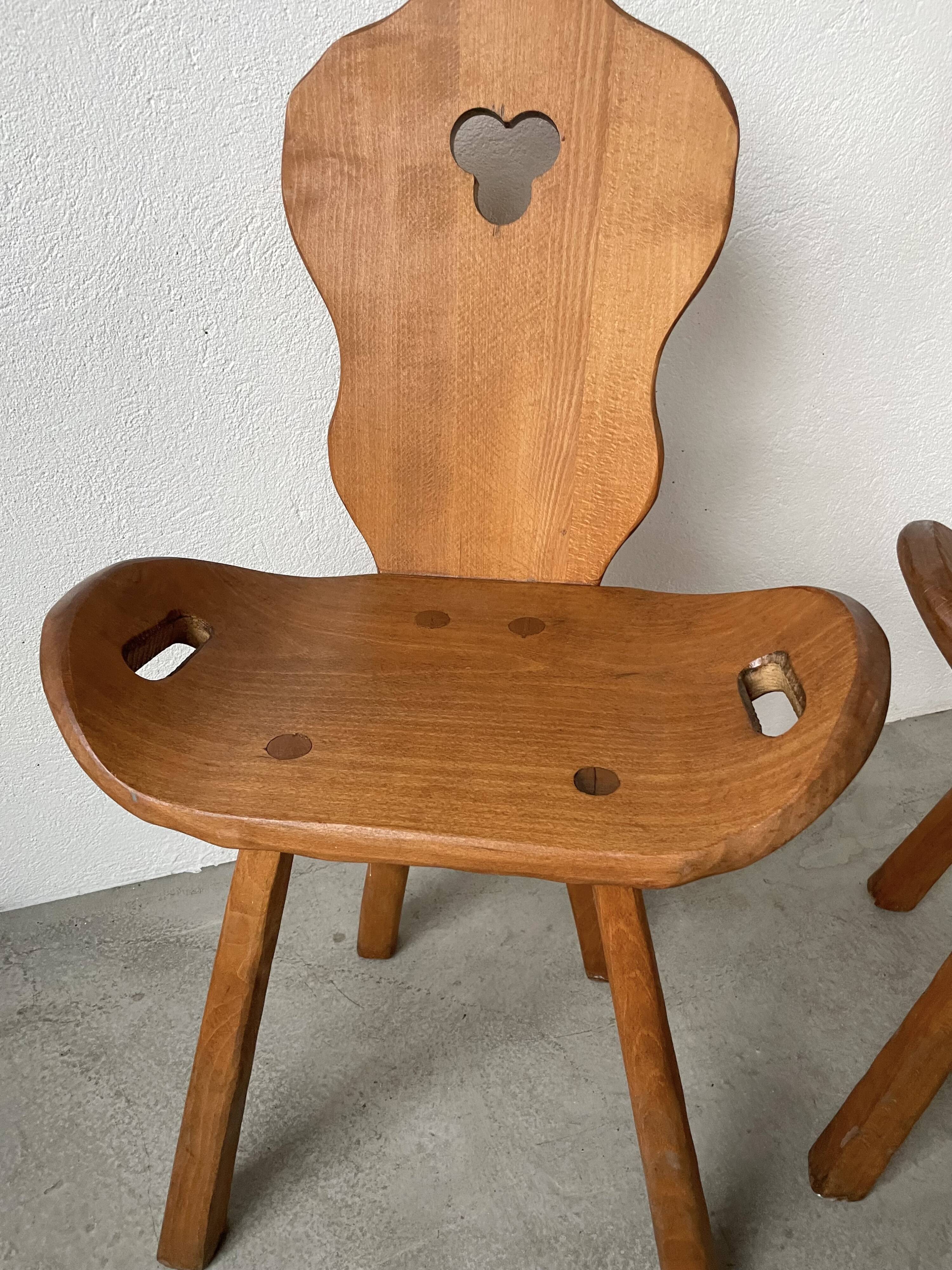 Oak mountain chalet chairs