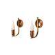 Set of vintage Danish Modern Brass and Copper Wall Sconces, 1950s