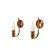 Set of vintage Danish Modern Brass and Copper Wall Sconces, 1950s