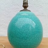 Art Deco cracked ceramic lamp from the 1930s