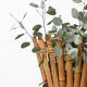 Porte-plante bambou rotin