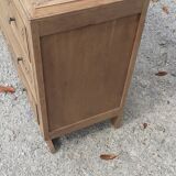 Chest of drawers 3 drawers art deco wood raw