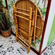 Vintage bamboo rattan table