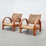 French Rope Easy Chairs, Art Deco 1940's