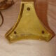 Bronze and brass candlestick, "Restoration" style, electrified as a lamp base.