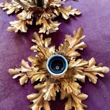 Hollywood Regency style Florentine wall lights