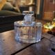 Molded glass carafe – perfume bottle style – 1970s–1990s