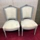 Pair of antique Louis XVI style chairs, completely renovated