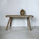 Solid oak console