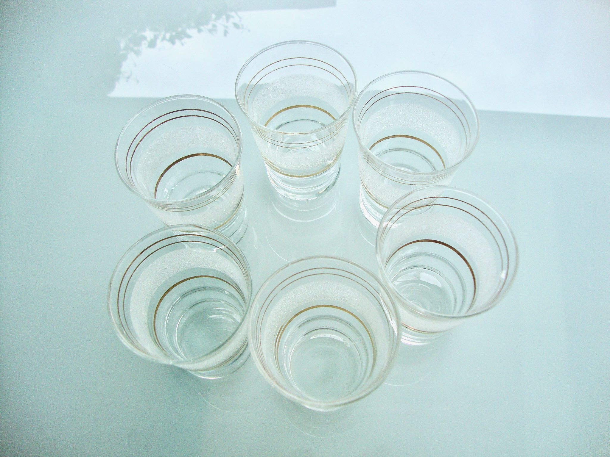 6 granite cup glasses