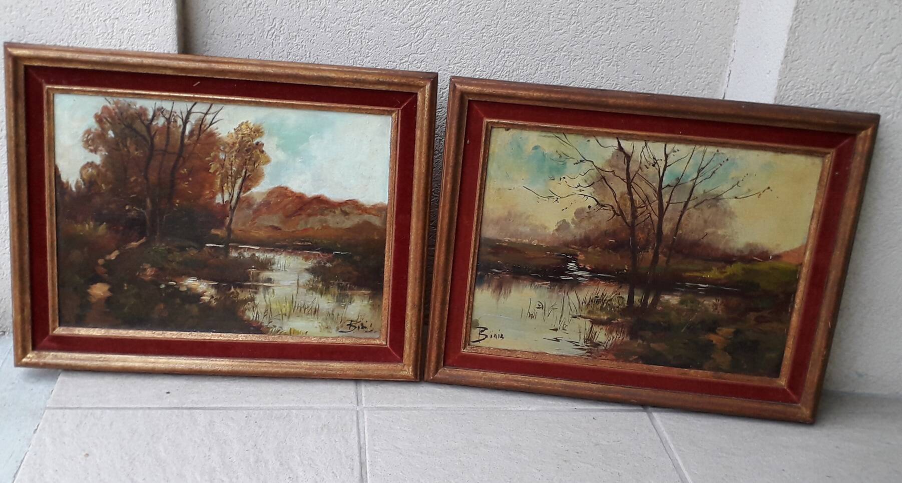 2 landscape paintings