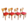 Set of Four Thonet Dining Chairs, Late 1940s