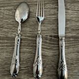 Box set for 3 silver-plated cutlery 800 old Solingen hallmark