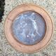 Antique Louis XV style stool in wood and marble.