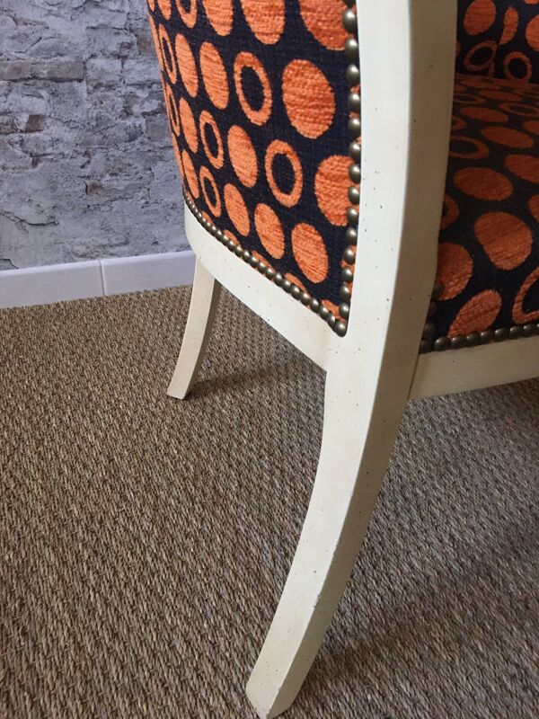 Fauteuil contemporain style bergère/marquise