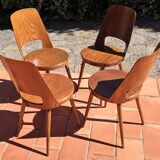 Chairs baumann mondor vintage 60s set of 4