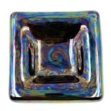 Mid-century modern iridescent ceramic ashtray/ vide poche, Paoli Italy 1970