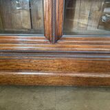 19th century walnut display case