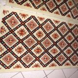 Pair of hand of Tunisia in wool-made carpets 86x138cm