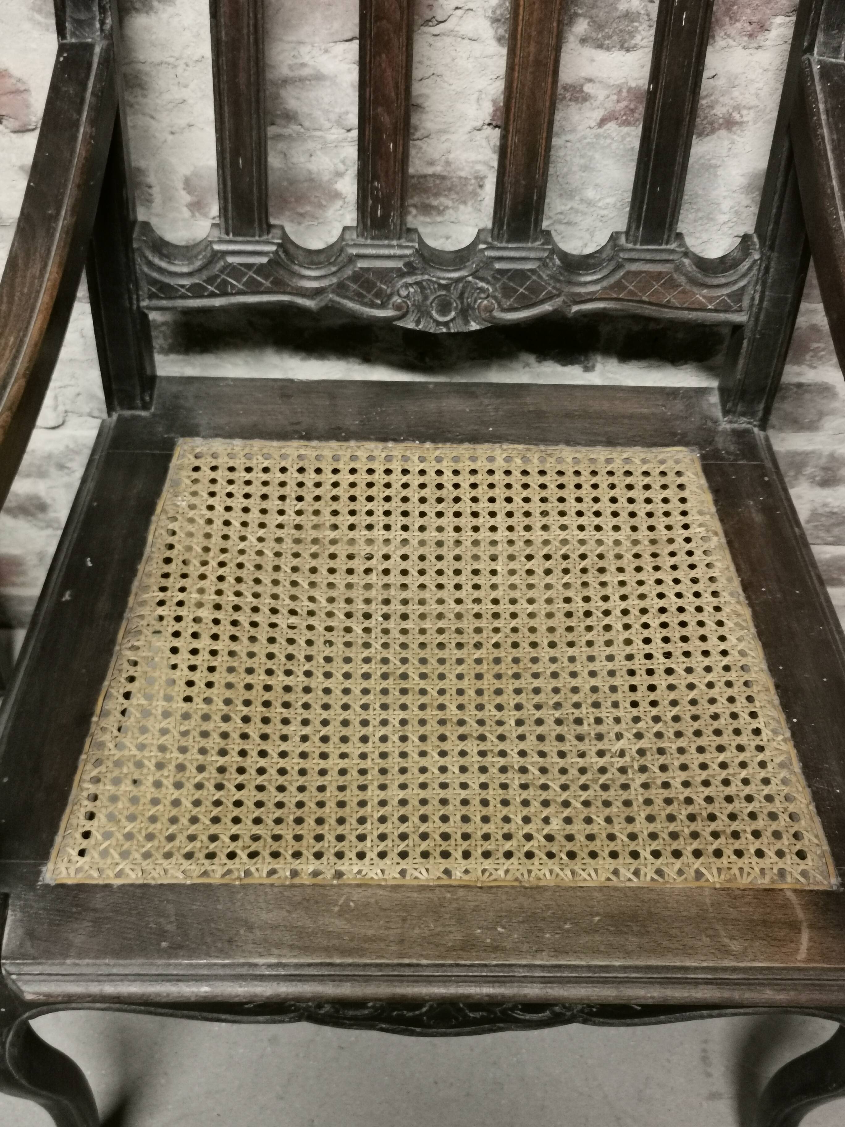 Paire de Fauteuils Cannés anciens , Style Louis XV / régence