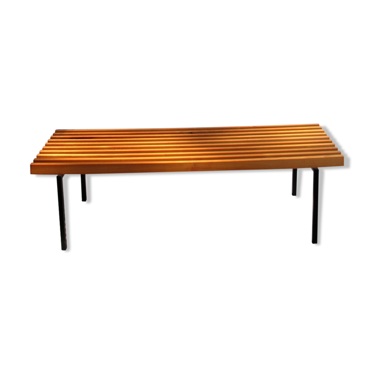 Banc en bois de cerisier, restauré