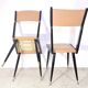Pair of Carlo De Carli style chairs, Italy 1950s