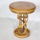 Solid wood side table Design Cherry wood DNA Helix Unique piece, 1980s