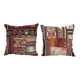 Set of 2 vintage kilim cushion covers 48x48 cm