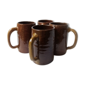 4 tasses en grès