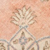 8x12 Classic Pattern Peach & Blue Vintage Rug, 258x357Cm