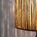Rope and sandstone lamp