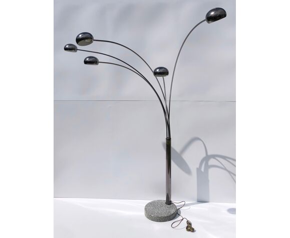 Vintage Floor Lamp In Marble Base 1970s Selency Vintage Floor Lamp In Marble Base 1970s, Vintage Floor Lamp Marble Base