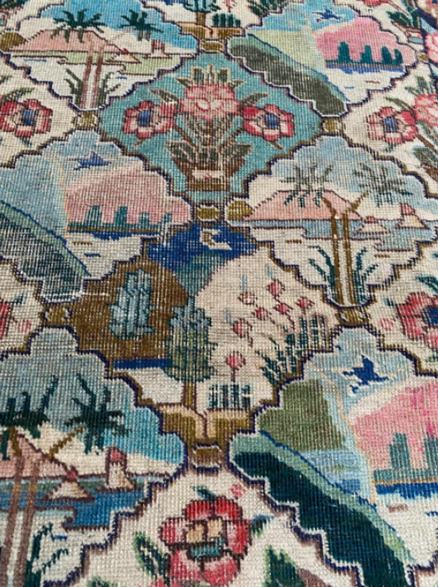 Tapis décoratif vintage Mahal 129x79cm