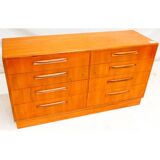 Grande Commode Double G-Plan "Fresco" – Teck – 8 Tiroirs – Design V.B.