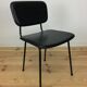 Airborne chair, Carolina Prefacto, 1950, metal and black skai