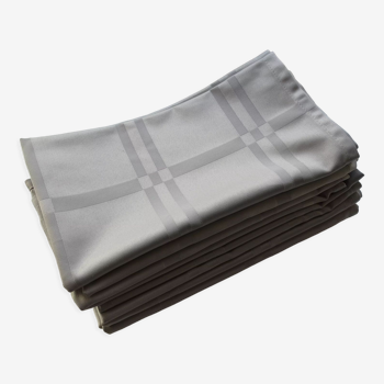 8 napkins 48 x 48 grey 100% polyester