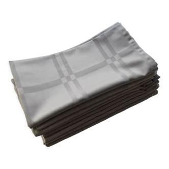 8 napkins 48 x 48 grey 100% polyester