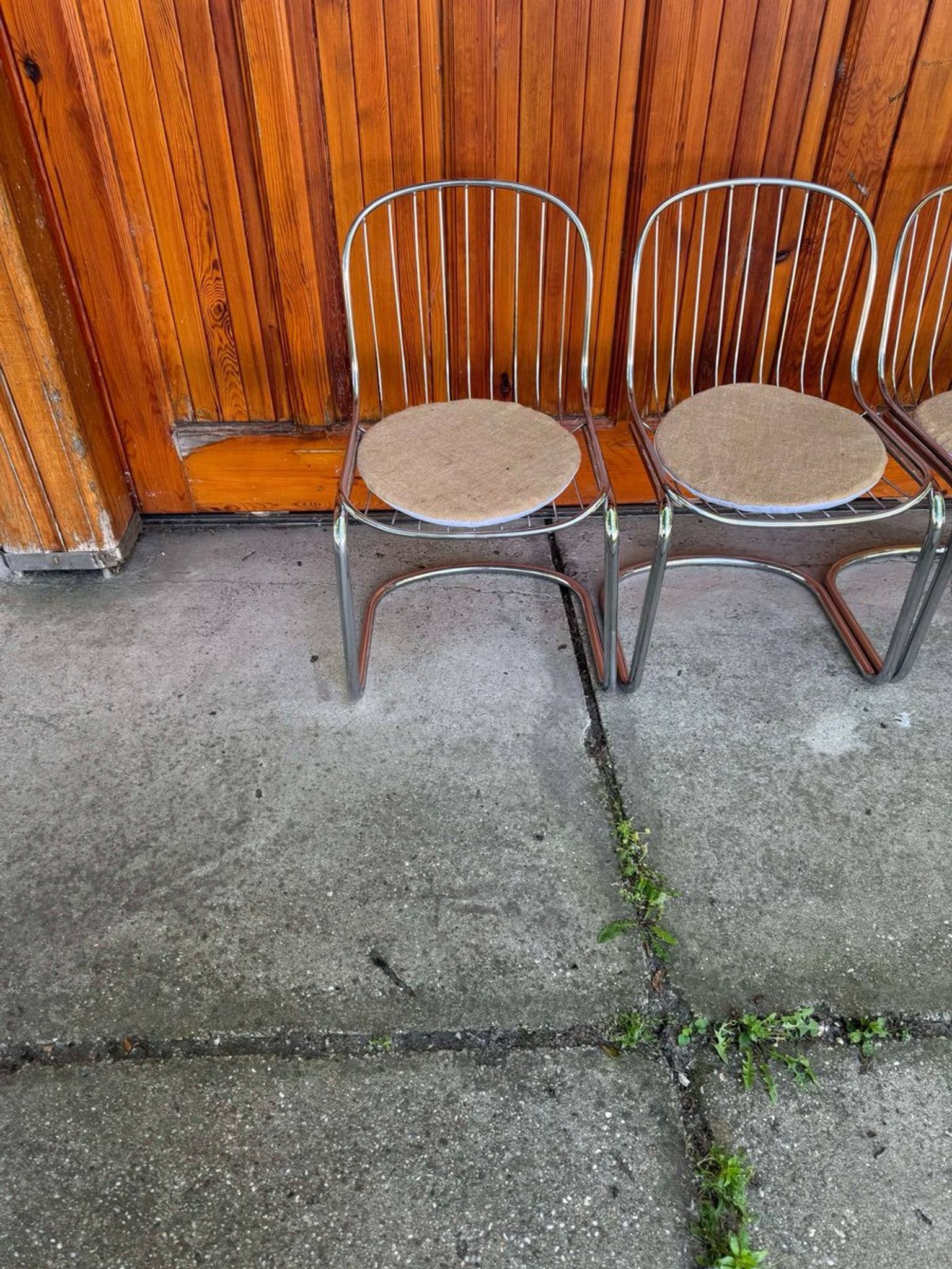 Italian dining chairs style Gastone Rinaldi, 1970s, set of 4