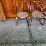 Italian dining chairs style Gastone Rinaldi, 1970s, set of 4