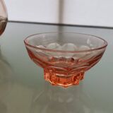 set of carafes and cups of glasses